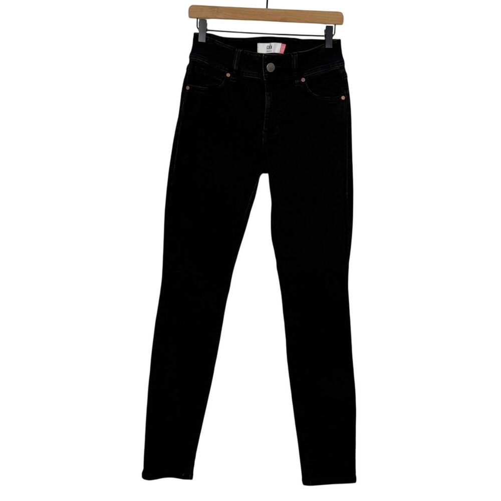 Cabi‎ Cinch Skinny Jeans Womens Size 6 Black Denim Stretch High Rise 5-Pocket